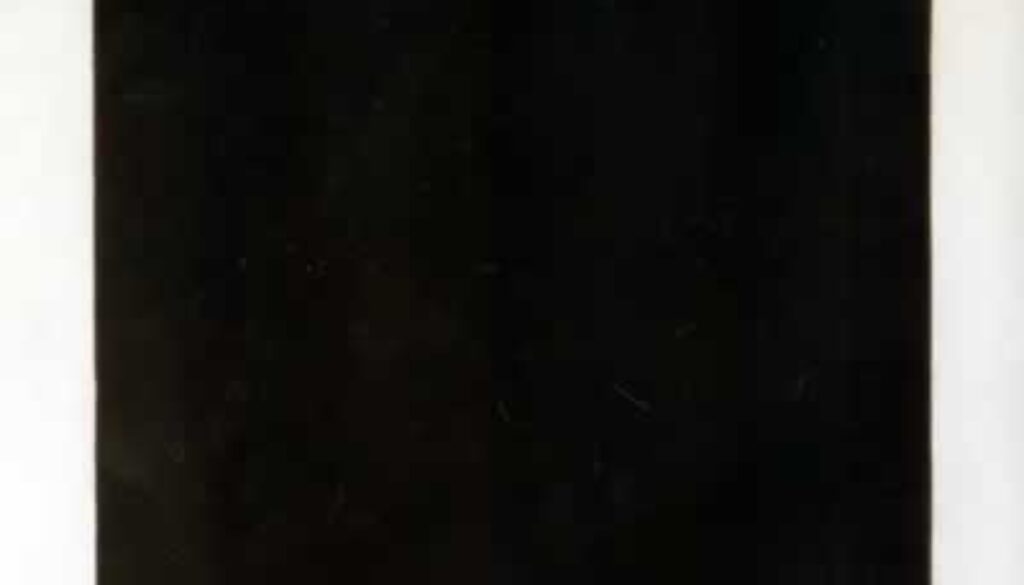 Cuadro negro sobre fondo blanco. malevich