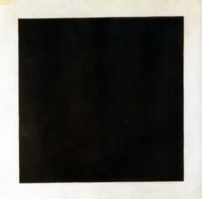 Cuadro negro sobre fondo blanco. malevich
