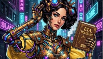 Variación con starryai de la portada del audiolibro Gruselkabinet – Folge 42 por Titania Medien